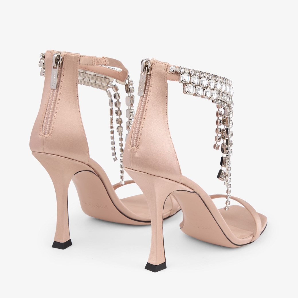 J1m*y Ch00 Verity Sandal 100 Macaron For Women VERITYSANDAL100SAT