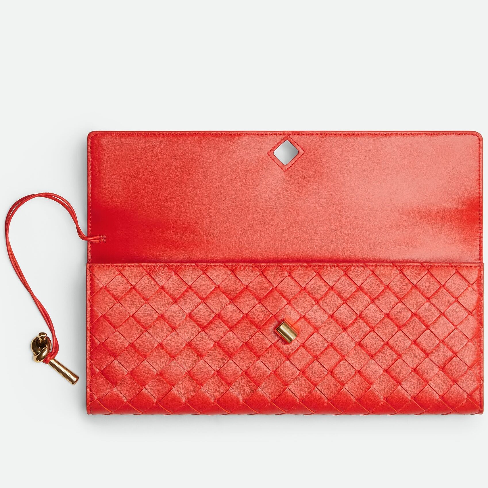 B0tt*ga Ven*ta Andiamo Clutch Cherry Tomato For Women 31cm/12.2in 741511VCPP36529