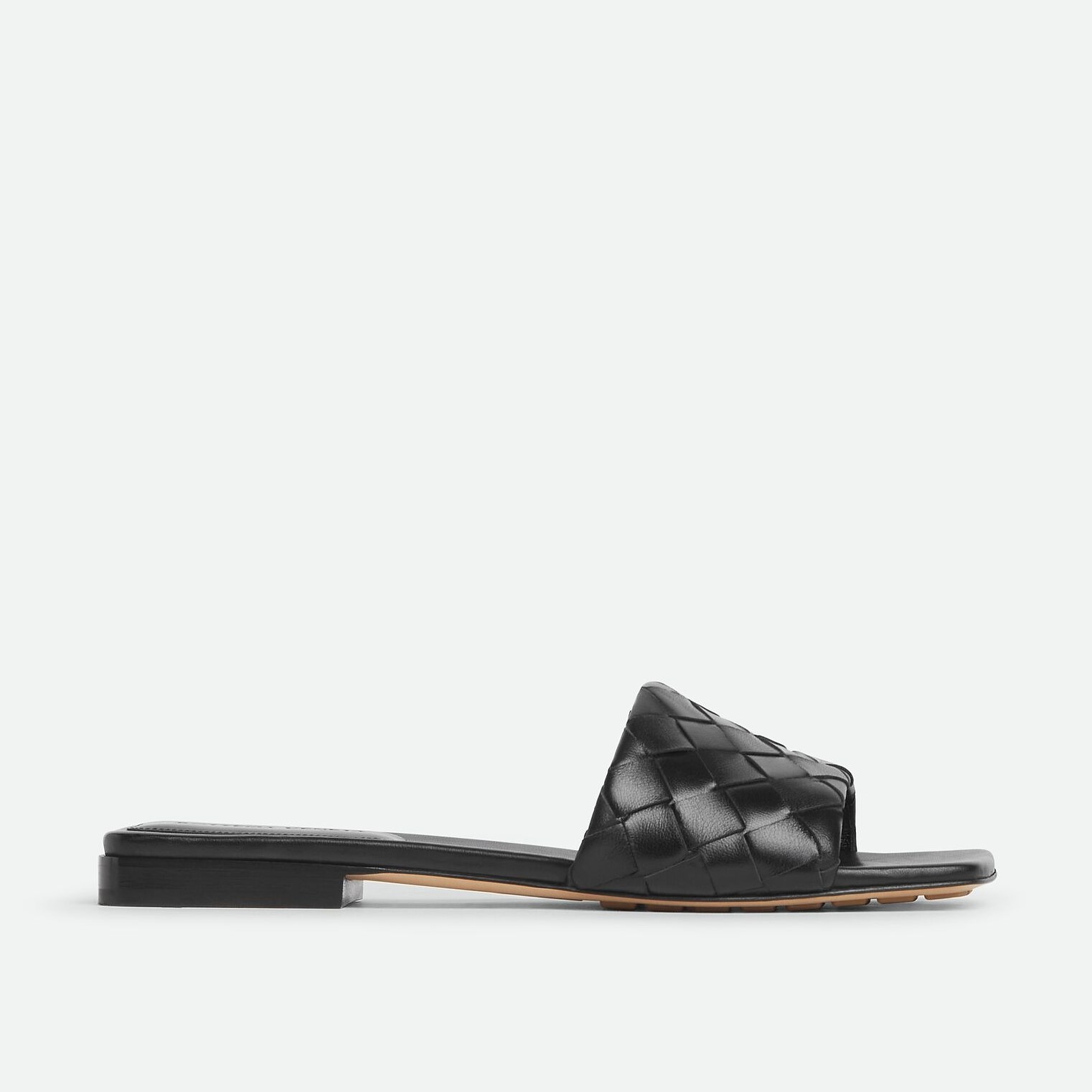 B0tt*ga Ven*ta Parco Flat Mule Black For Women 837737V2ED01000