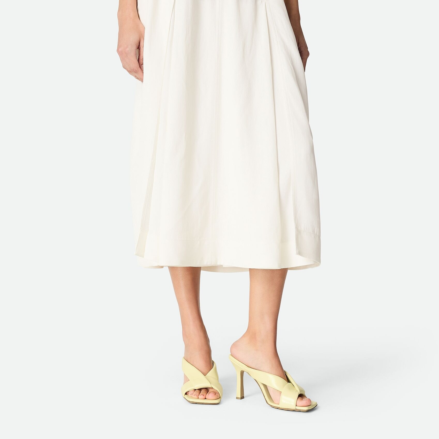 B0tt*ga Ven*ta Riva Mule High Heel Camomile For Women 827612V3H907138