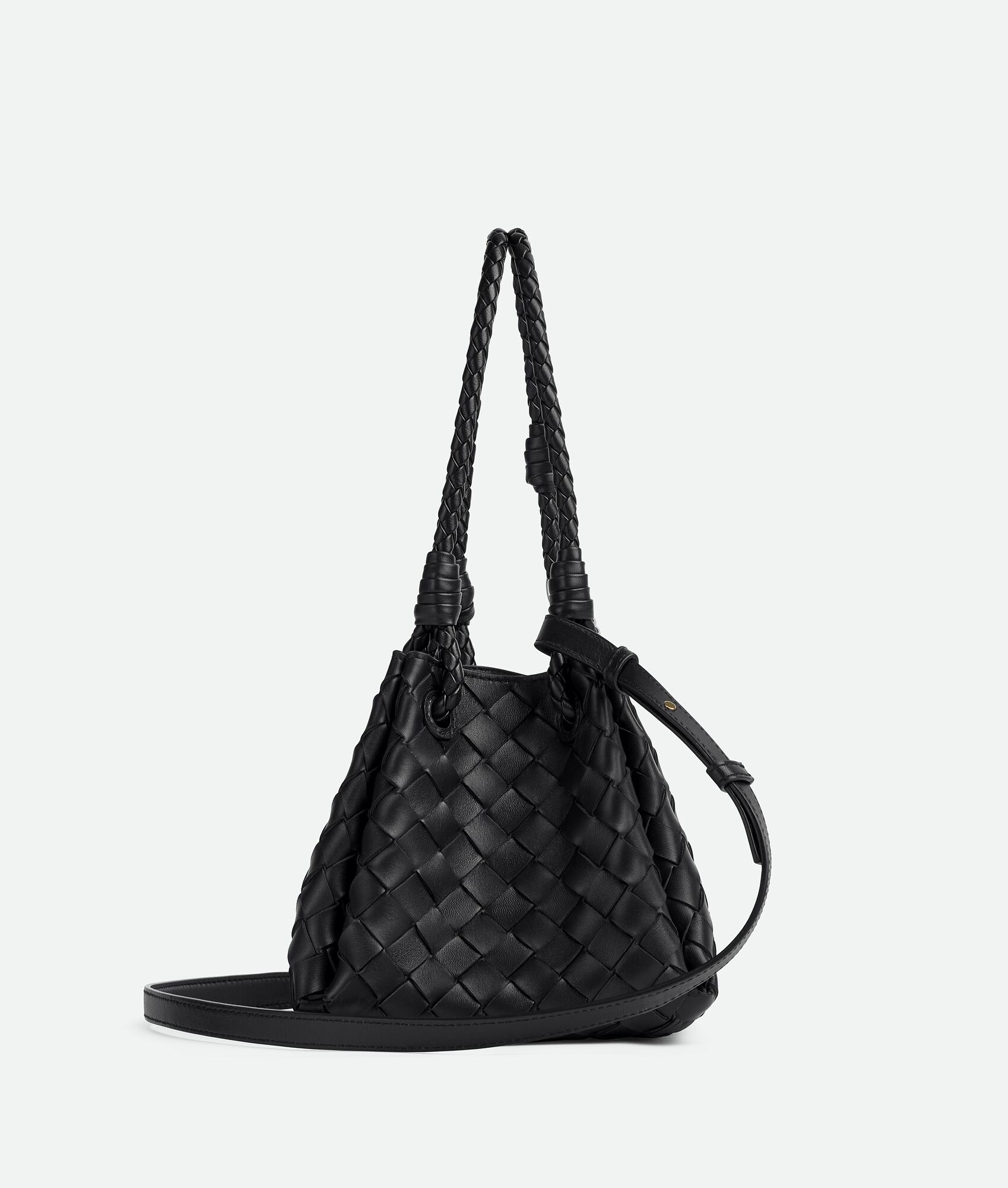 [True-to-ORIGINAL] B0tt*ga Ven*ta Small Parachute Black For Women 20cm/7.9in 796569VCPPT1019