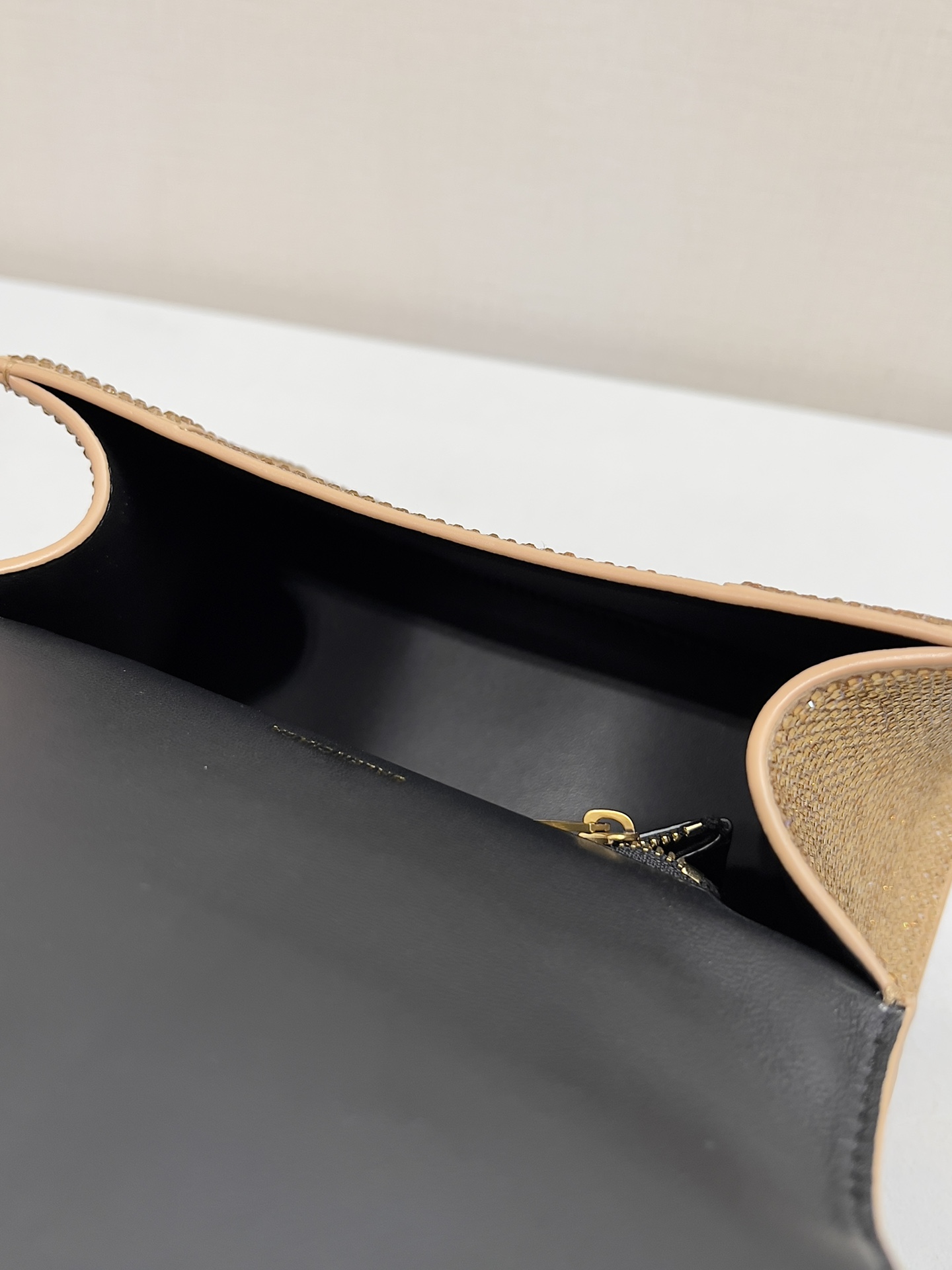 [True-to-ORIGINAL] Ba1en*iaga Furry Hourglass Small Handbag With Rhinestones In Yellow For Women 24cm/9.4in