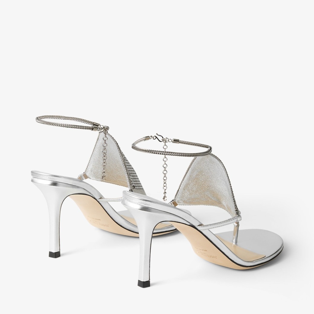 J1m*y Ch00 Metal Mesh Thong 85 Silver For Women 2000THEMETALMESHMNA