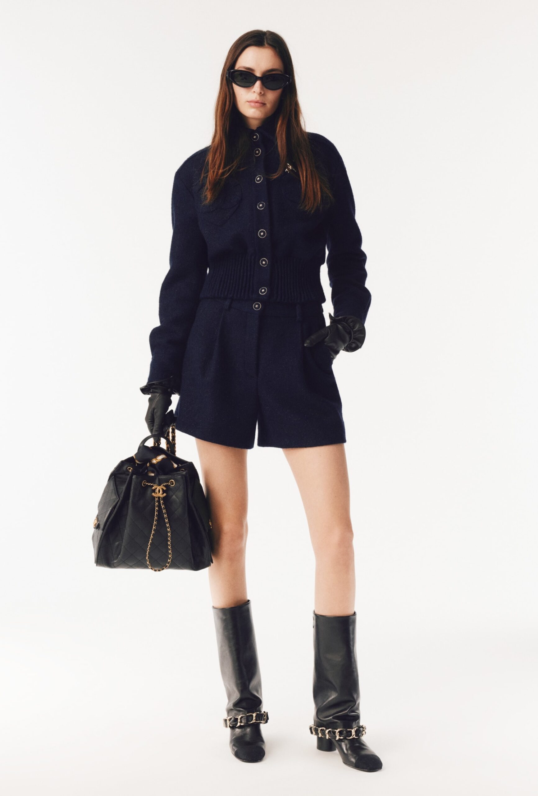 Ch**el High Boots Black 50mm For Women – G46677-B21755-94305