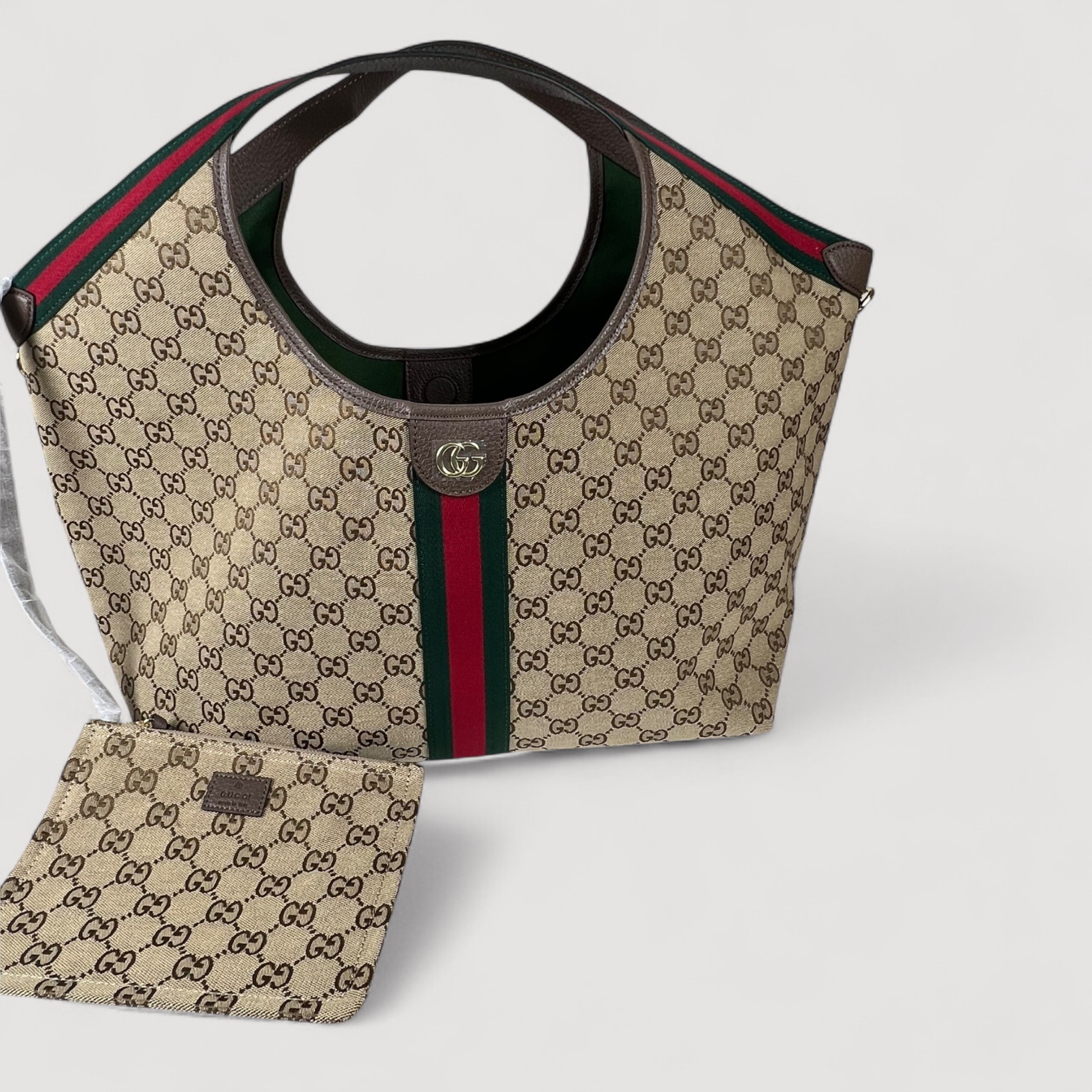 [True-to-ORIGINAL] Gvc*1 Giglio Large Tote Bag Beige And Brown For Women 23.6in/60cm ‎853971 FAFFP 2547