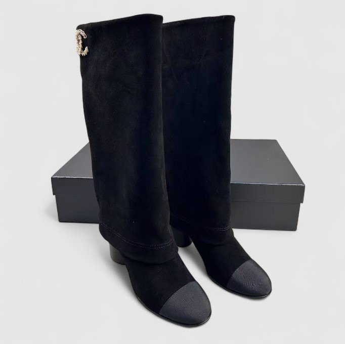 Ch**el High Boots Black For Women G46678 B21596 94305