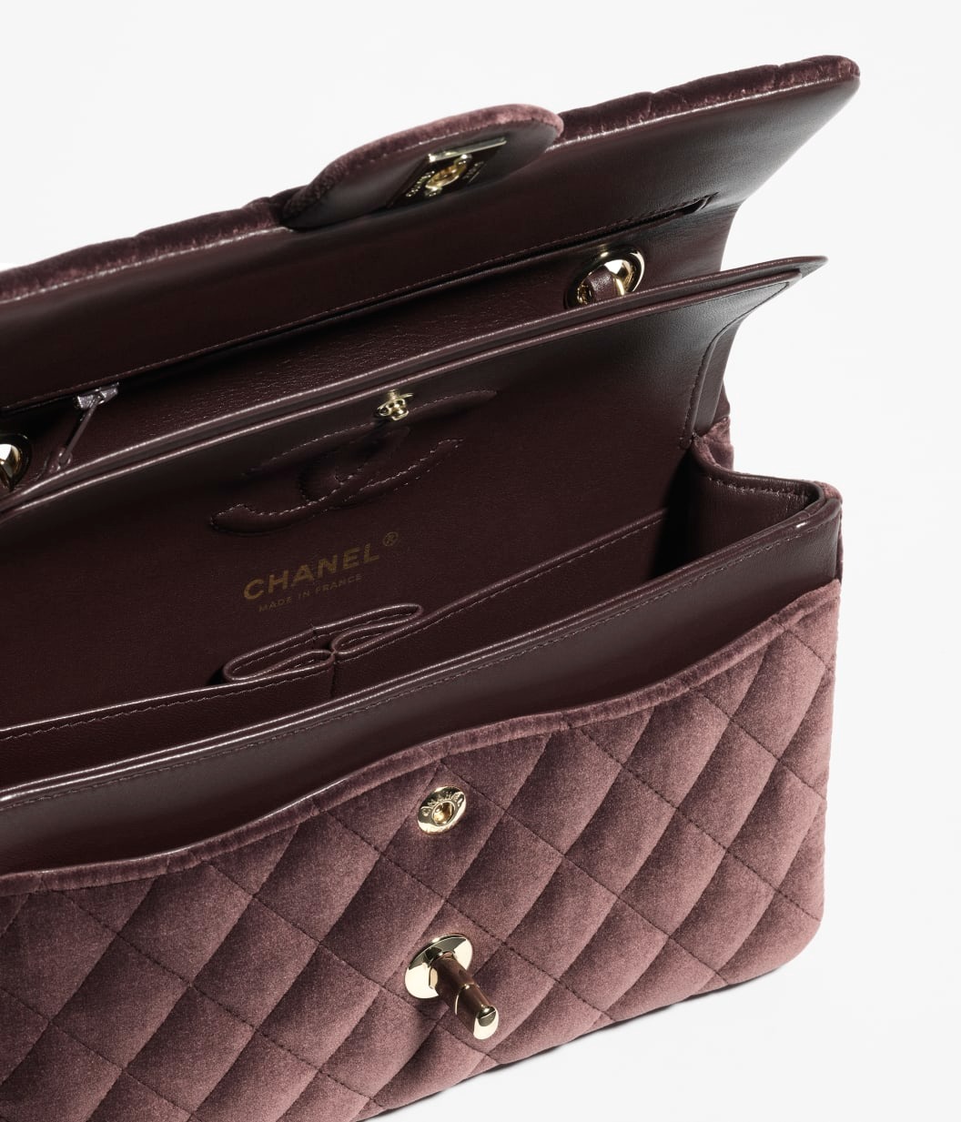 [True-to-ORIGINAL] Ch**el Small Classic Handbag Dark Brown For Women 9.1in/23cm A01113-B20703-U1115