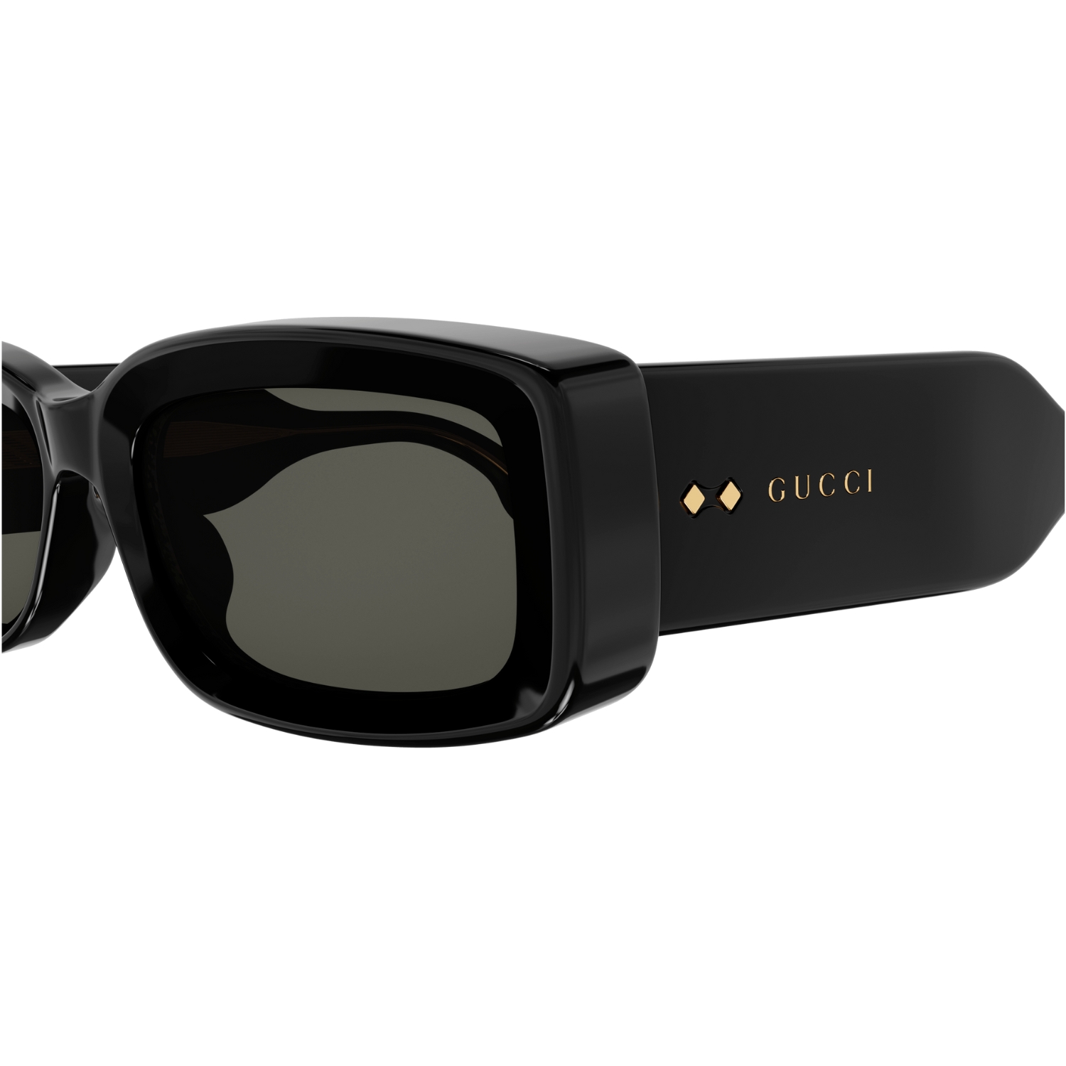 Gvc*1 Rectangle Sunglasses Black GG1528S-001