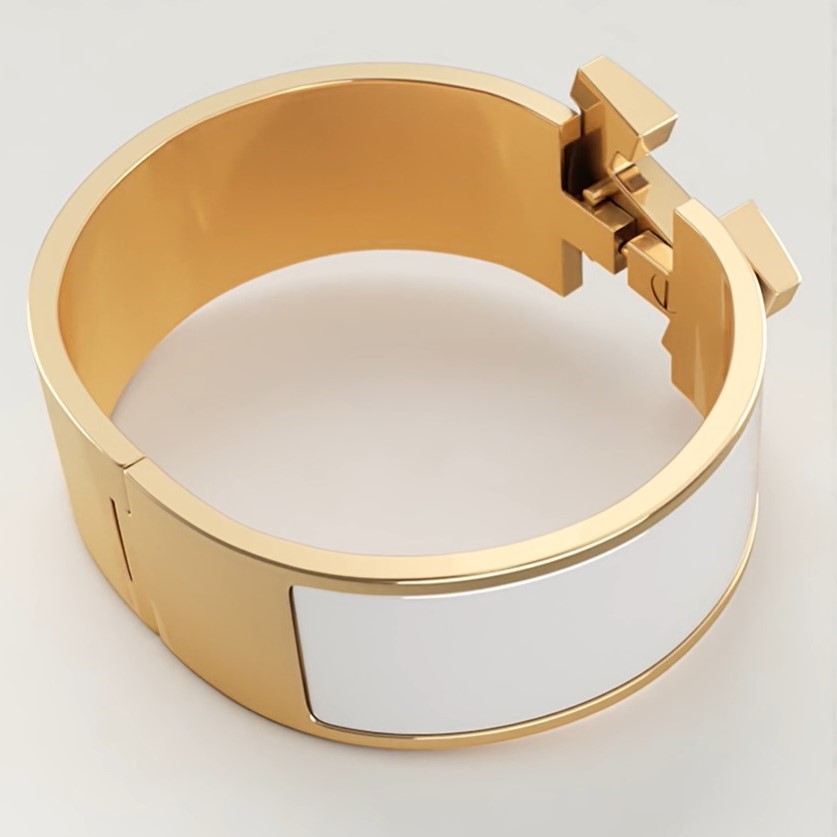 H**me5 Clic Clac H Bracelet Blanc H300001F 31PM