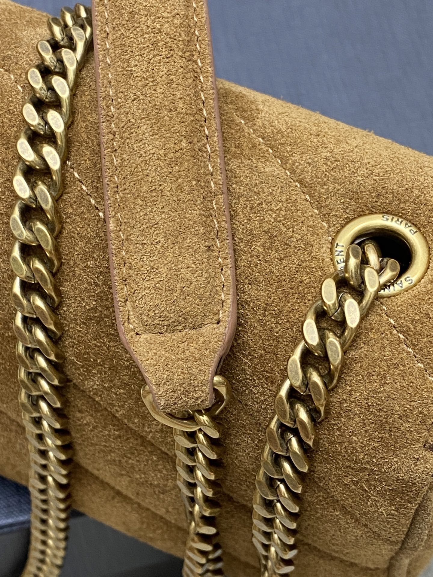 [True-to-ORIGINAL] Sa1nt Lau*nt Loulou Mini Brown For Women 20cm/7.9in