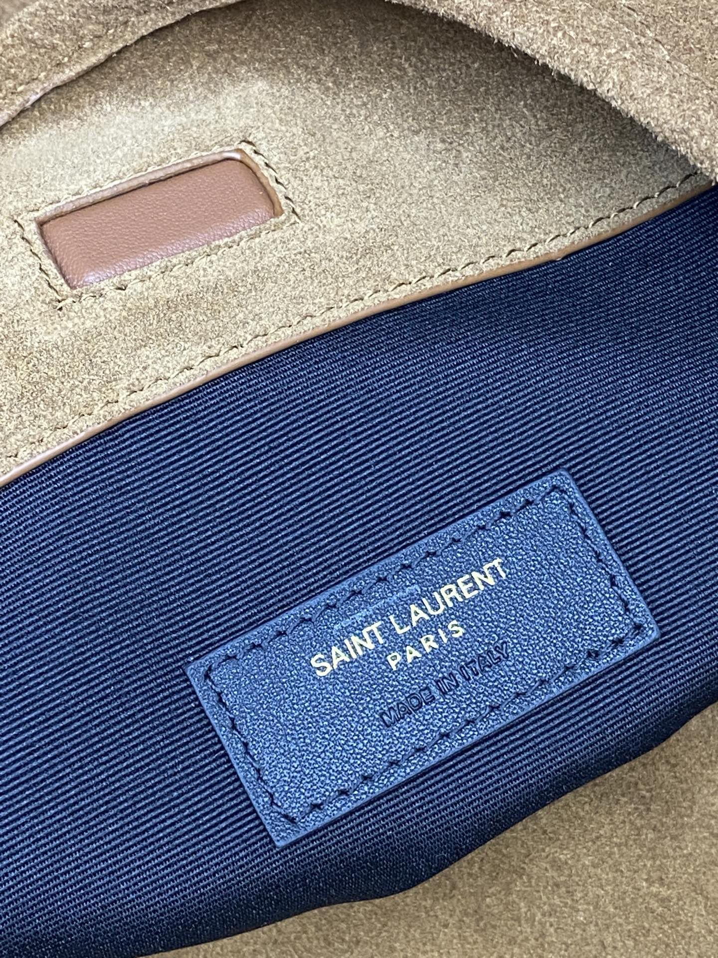 [True-to-ORIGINAL] Sa1nt Lau*nt Niki S*pple Bucket Bag Caramel For Women 68cm/26.8in