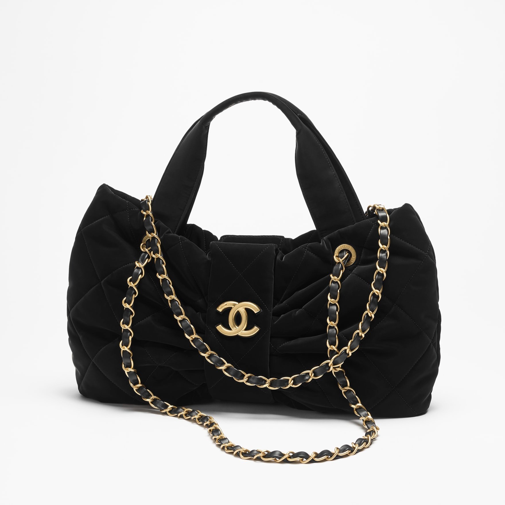 [True-to-ORIGINAL] Ch**el Bow Bag Black For Women 15in/38cm AS5851-B22154-94305