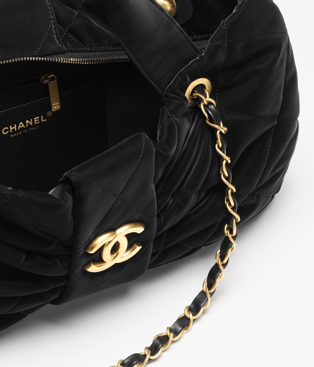 [True-to-ORIGINAL] Ch**el Bow Bag Black For Women 15in/38cm AS5851-B22154-94305