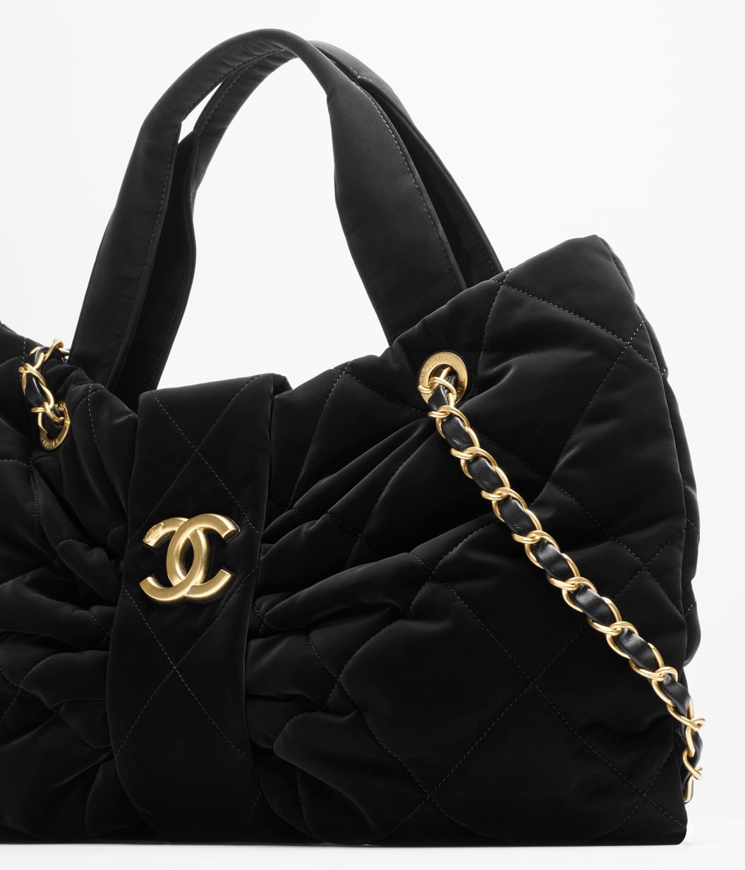 [True-to-ORIGINAL] Ch**el Bow Bag Black For Women 15in/38cm AS5851-B22154-94305