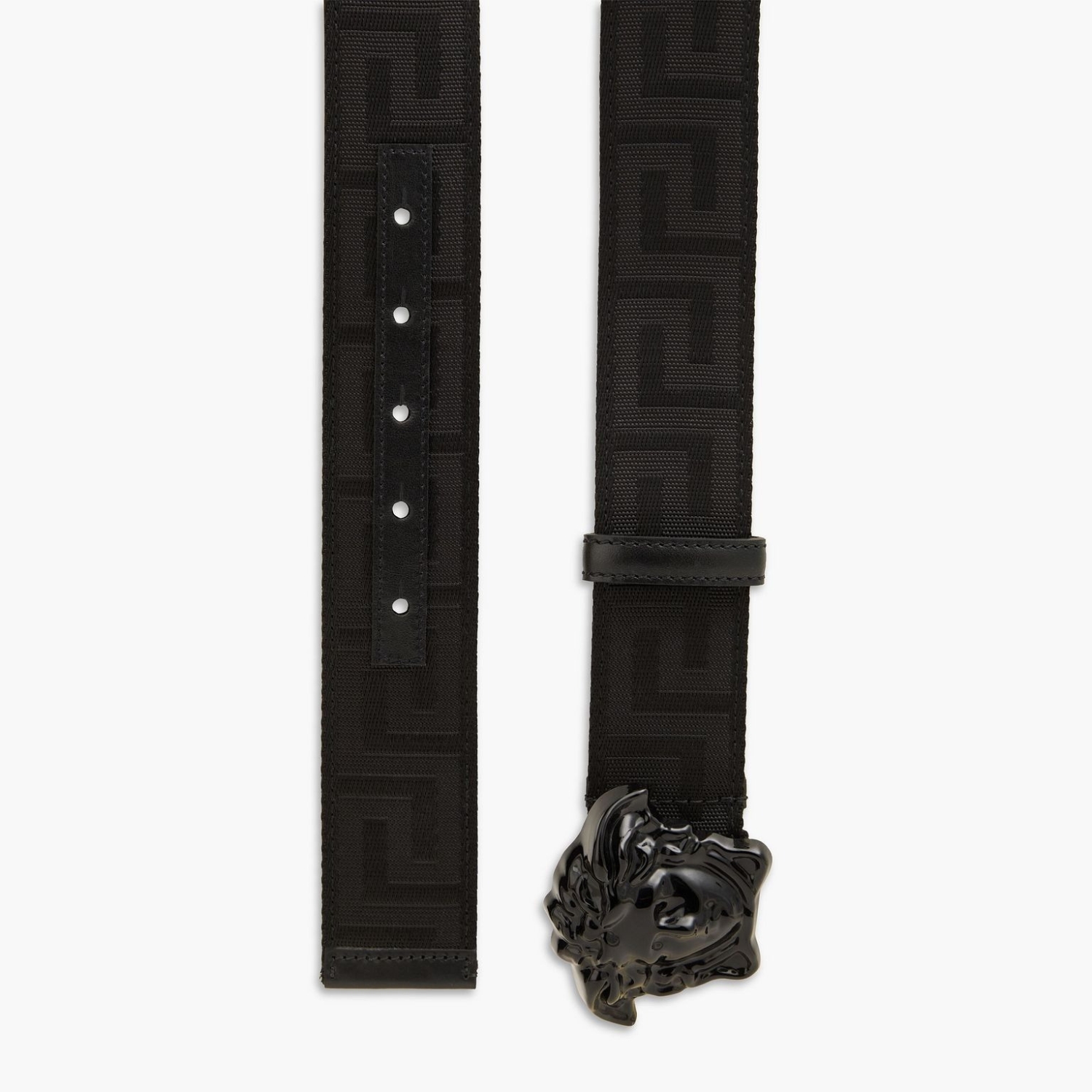 Versace Greca La Medusa Belt Black 4cm For Men