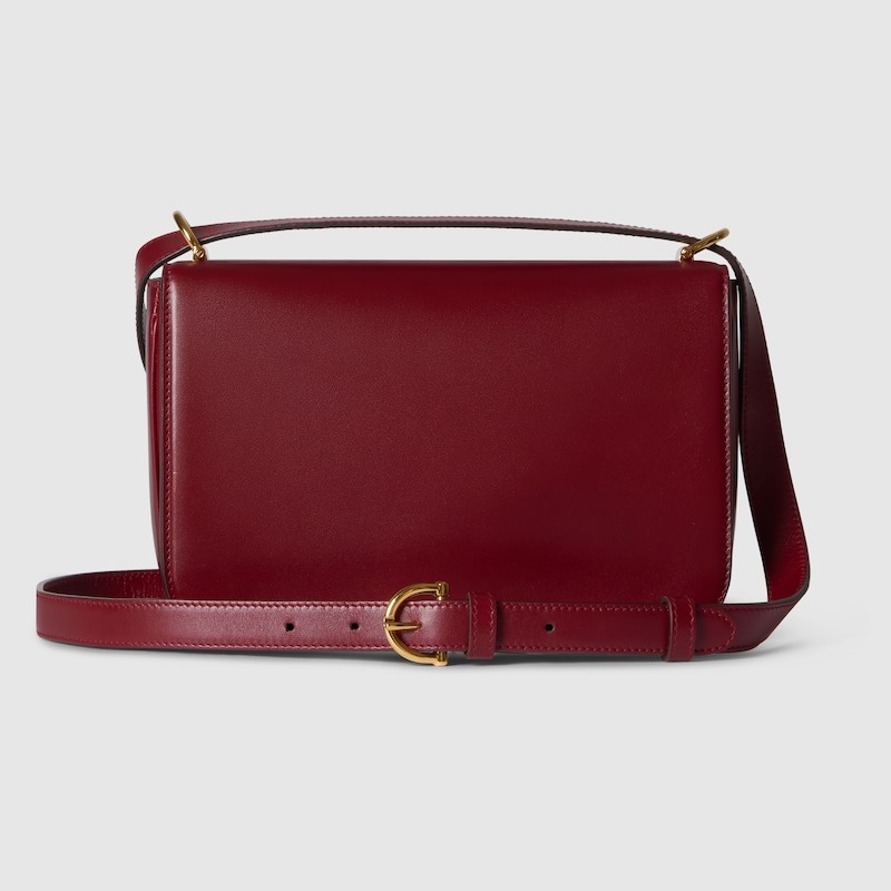 [True-to-ORIGINAL] Gvc*1 Siena Small Shoulder Bag Rosso Ancora Red For Women 8.9in/22.5cm 846705 AAFKB 6207