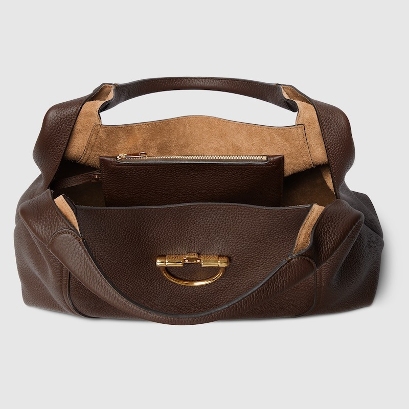 Gvc*1 Softbit Maxi Shoulder Bag Dark Brown For Women 18.1in/46cm 837466 AAEAO 2554