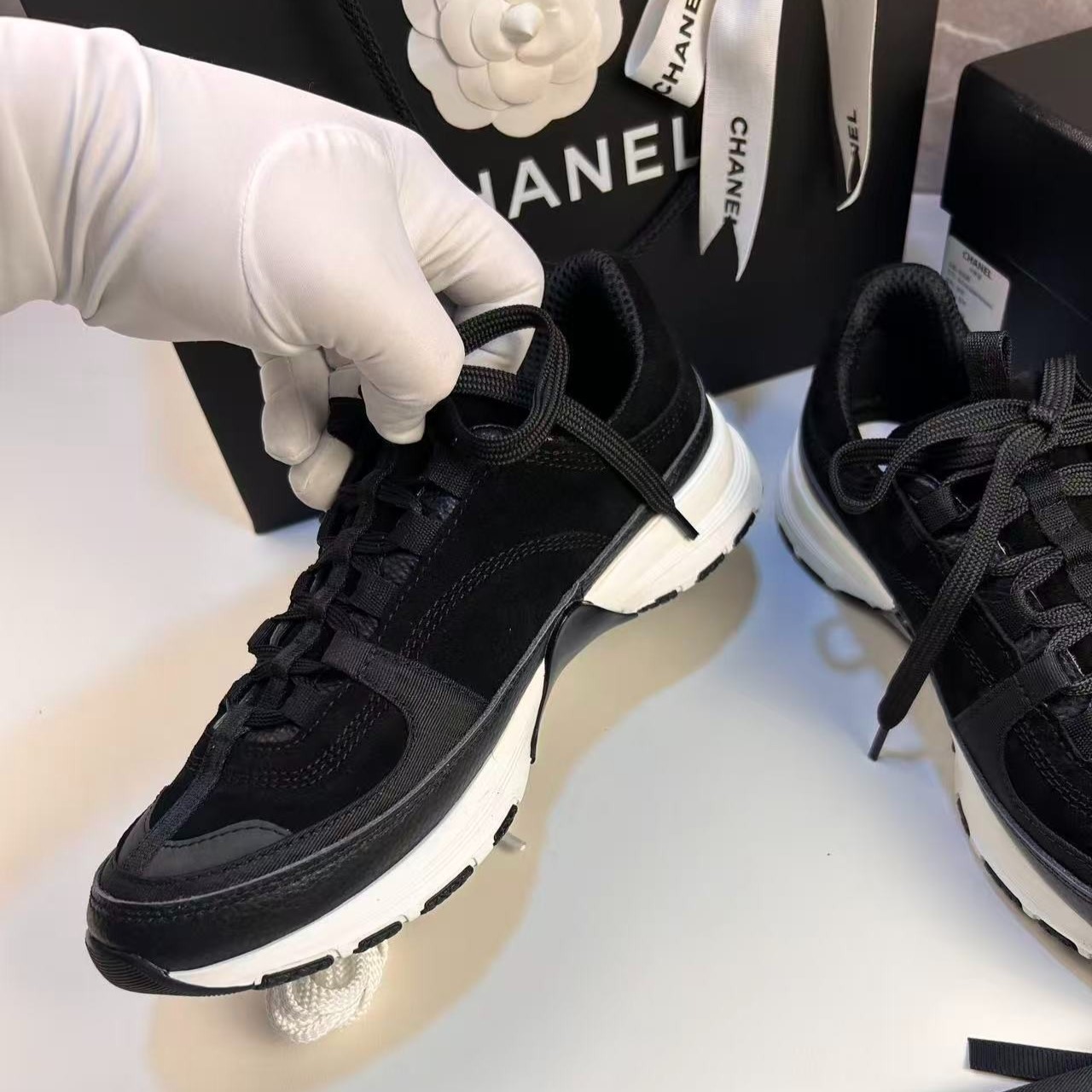 Ch**el Trainers In Black For Women