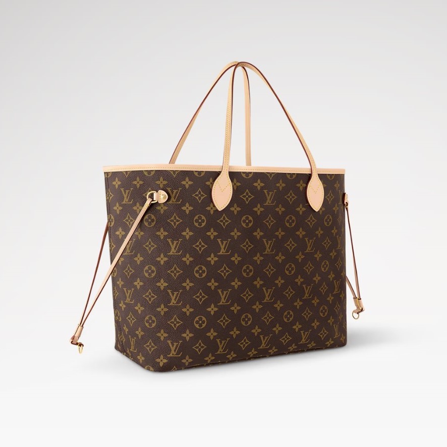 L0vis Vvtt0n Neverfull GM Tote Bag Monogram Canvas Brown For Women 39cm/15.4in M46978