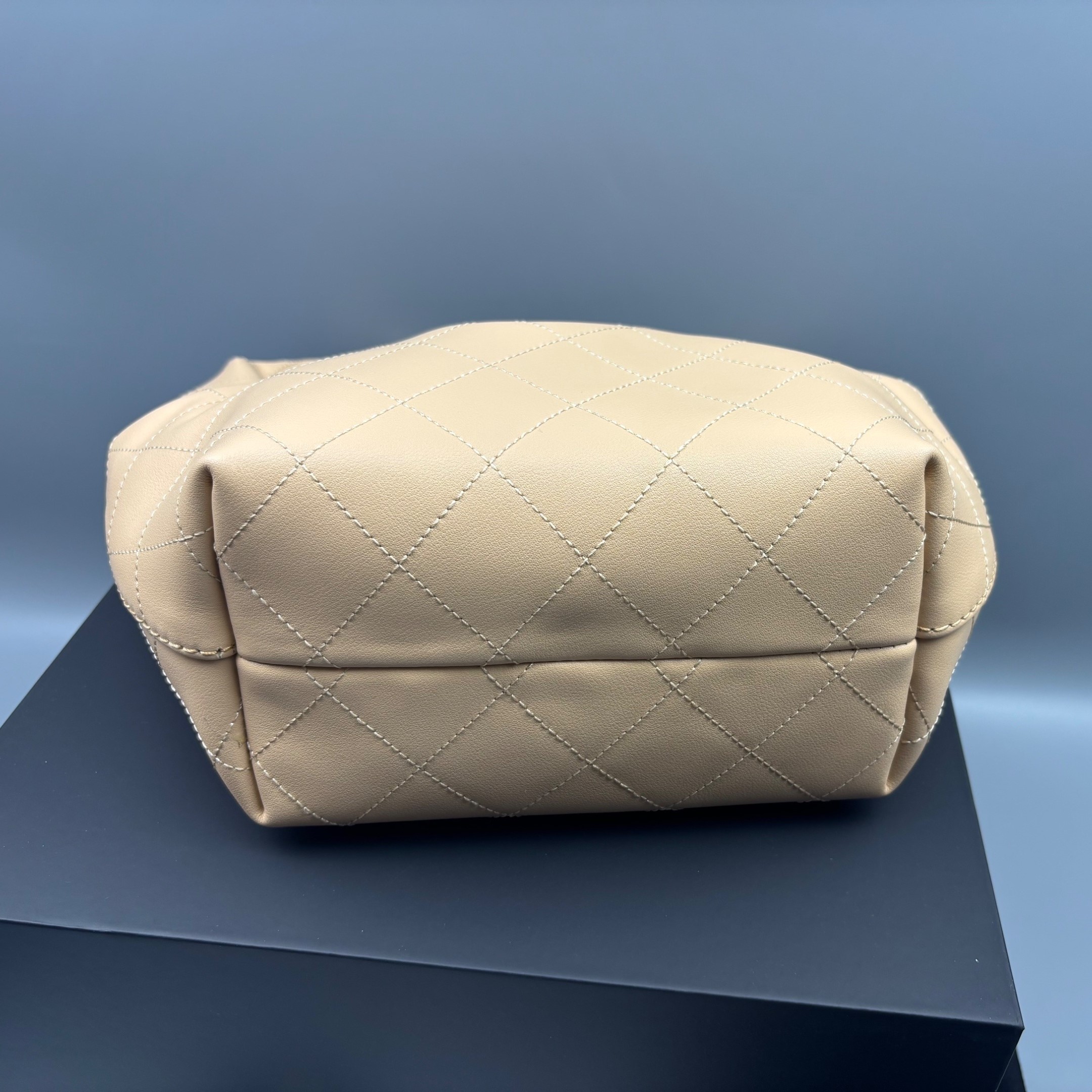 Ch**el Hobo Handbag Beige For Women 9.4in/24cm AS5976-B22897-U4531