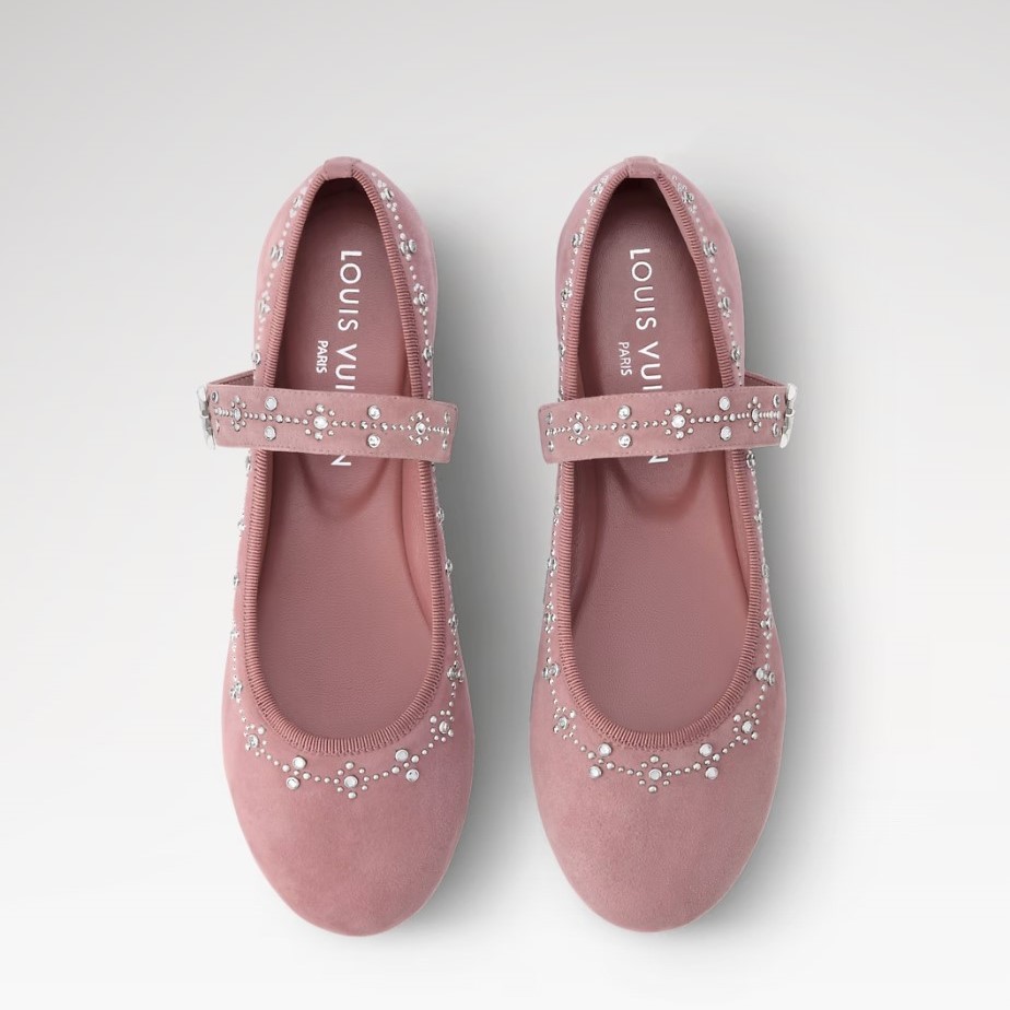 L0vis Vvtt0n Romy Flat Ballerina Vintage Pink For Women 1AICXP