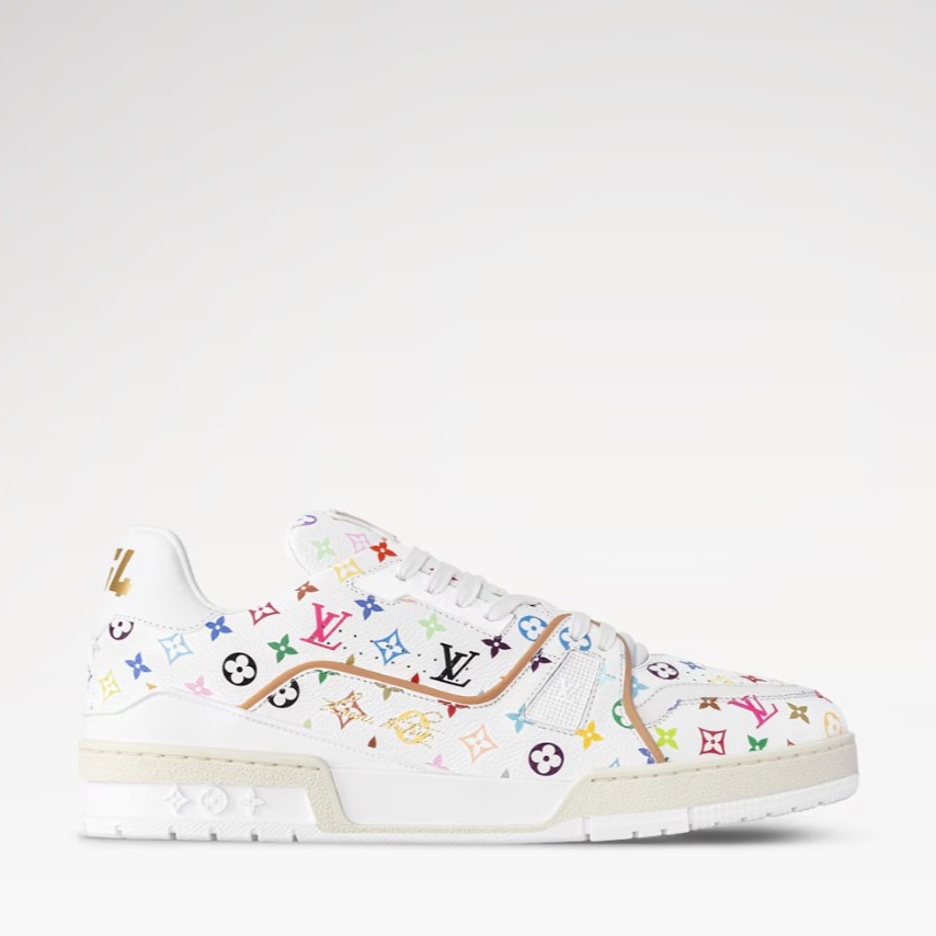 L0vis Vvtt0n LV x TM LV Trainer Sneakers White For Women 1AJQC9