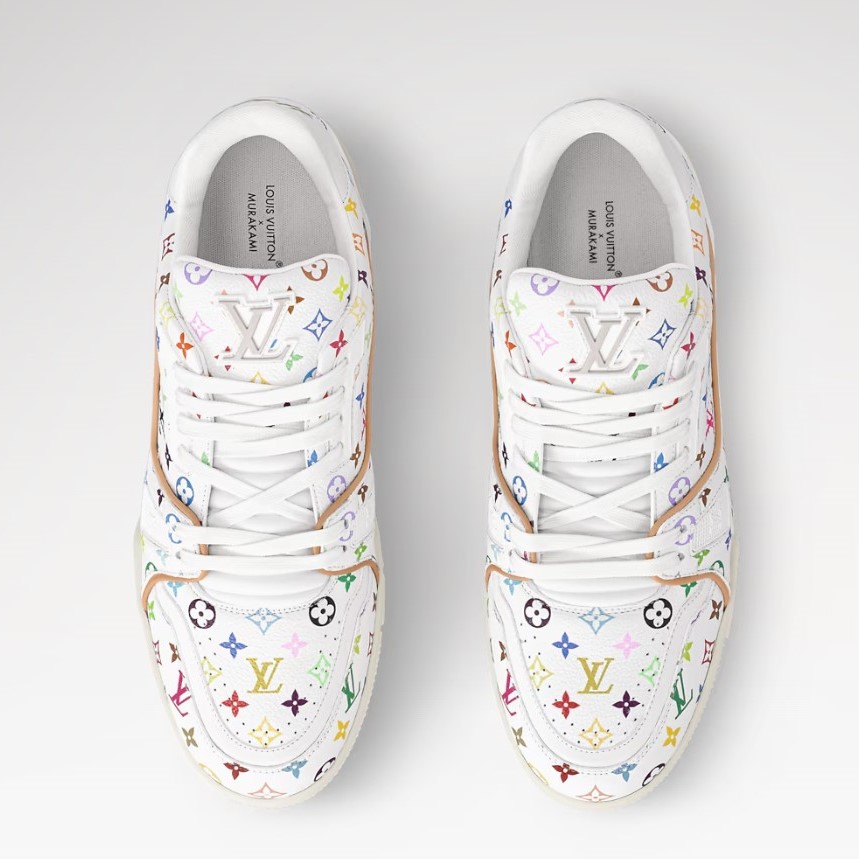 L0vis Vvtt0n LV x TM LV Trainer Sneakers White For Women 1AJQC9