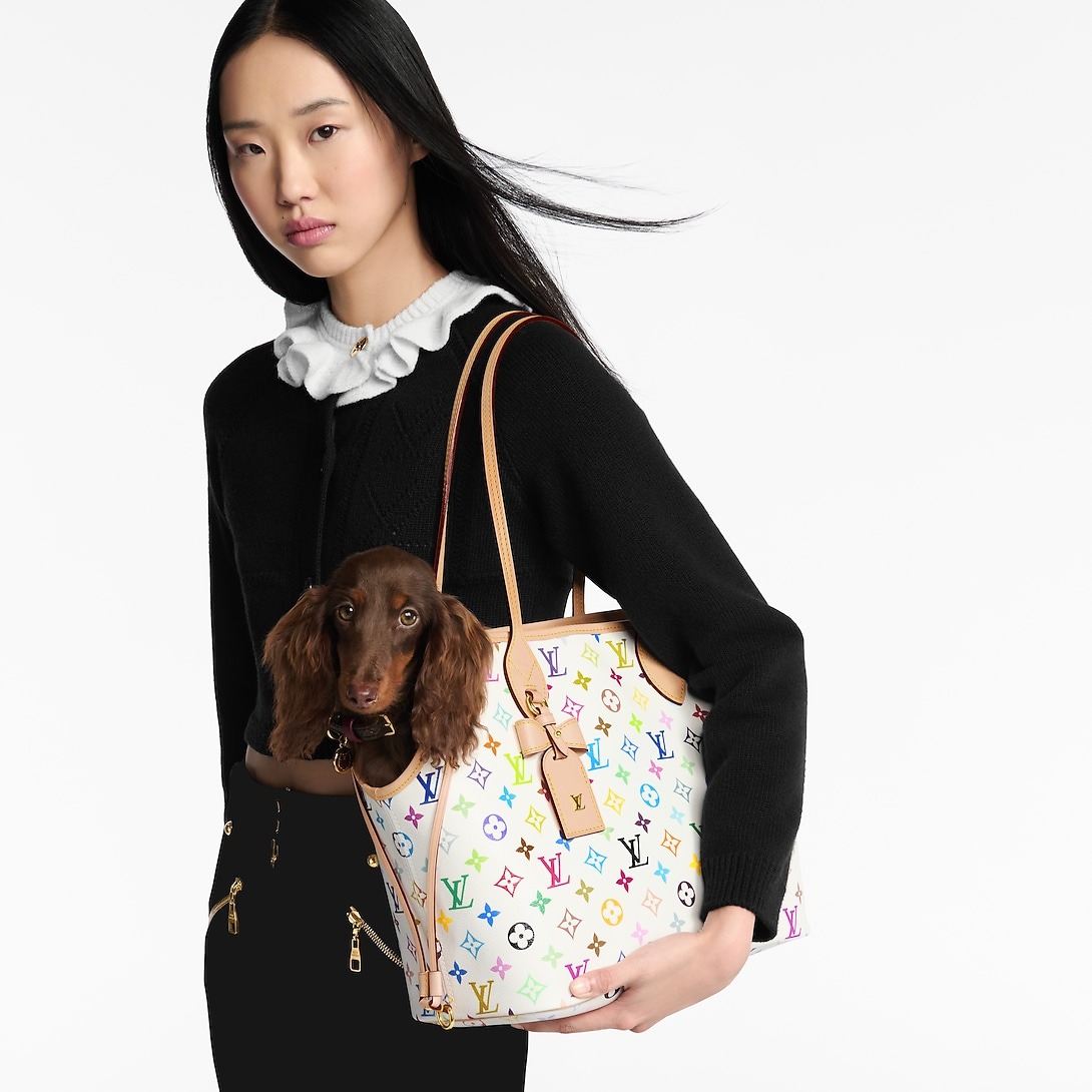 L0vis Vvtt0n LV x TM Neverwoof Tote Bag 12.2in/ 31cm Multicolored Gold Hardware For Women M27839