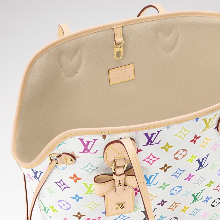 L0vis Vvtt0n LV x TM Neverwoof Tote Bag 12.2in/ 31cm Multicolored Gold Hardware For Women M27839