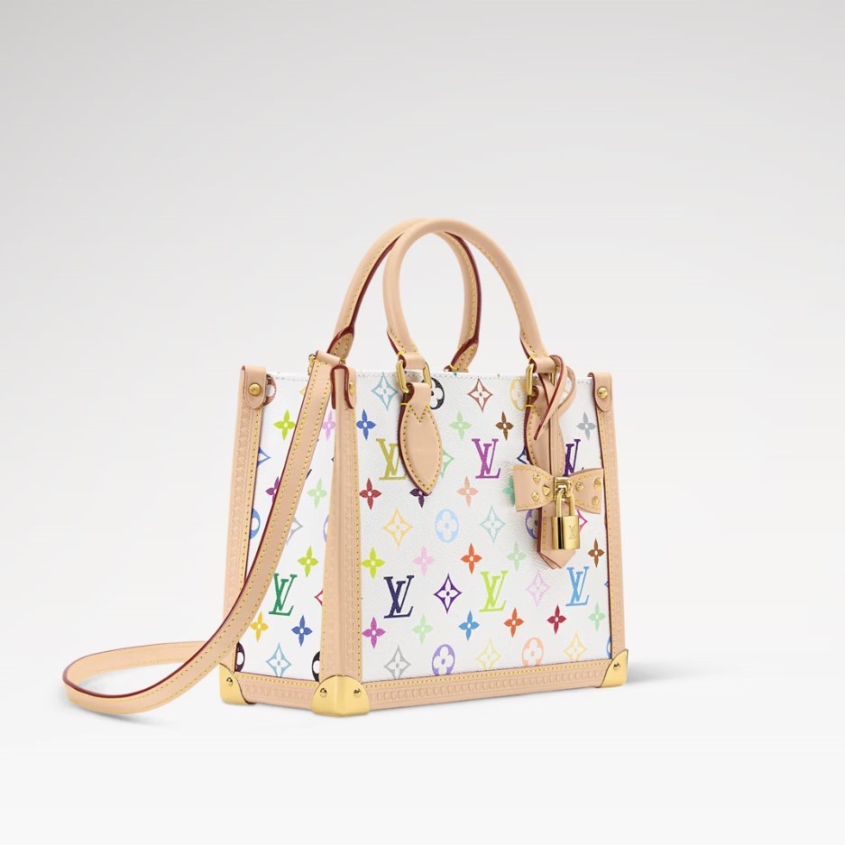 L0vis Vvtt0n LV x TM Onthego PM Tote Bag 9.8in/ 25cm Multicolored Gold Hardware For Women M27580