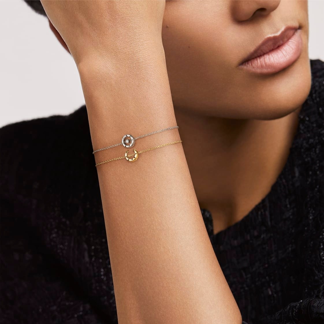 Ch**el Coco Bracelet Gold Hardware For Women J12365