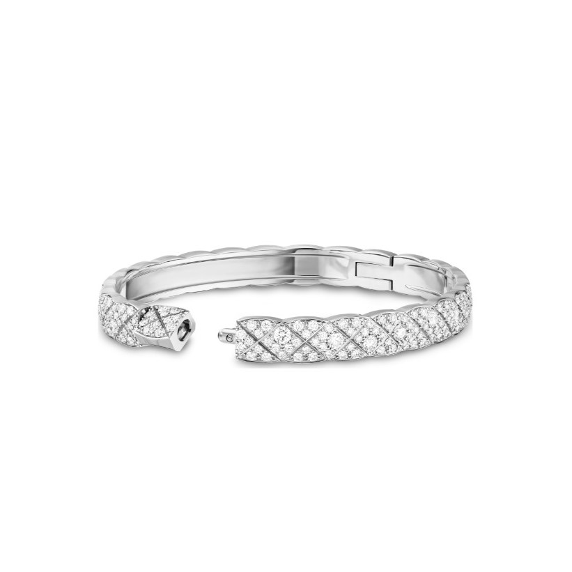 Ch**el Coco Crush Bracelet Silver Hardware For Women J13644