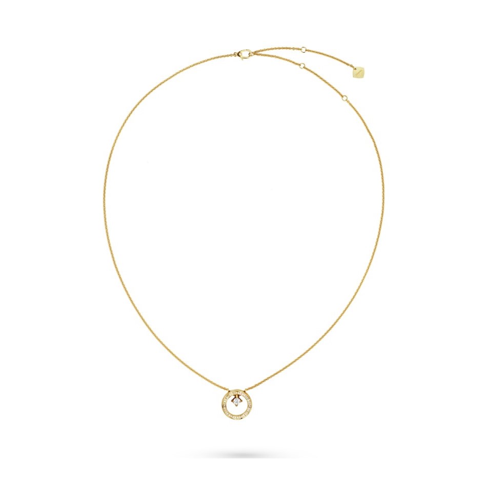 Ch**el Coco Necklace Gold Hardware For Women J13215