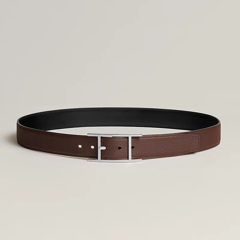 H**me5 Quentin 32mm Reversible Belt Noir/ Chocolat For Men H054550CKAB075