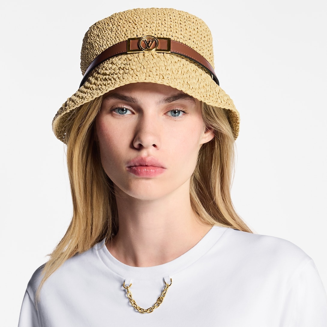 L0vis Vvtt0n Dauphine Summer Hat Natural Beige For Women M5071M