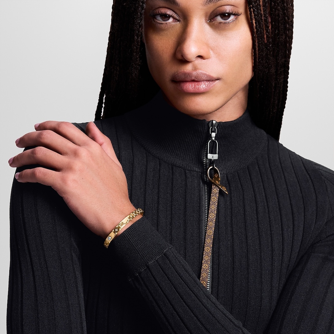 L0vis Vvtt0n Nanogram Bracelet Gold Hardware For Women M1029M