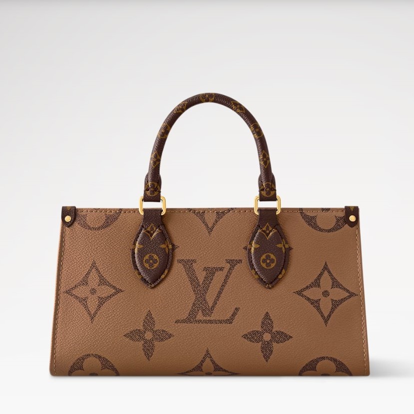 L0vis Vvtt0n OnTheGo East West Chain Tote Bag 9.8in/ 25cm Monogram Reverse Gold Hardware For Women M14236