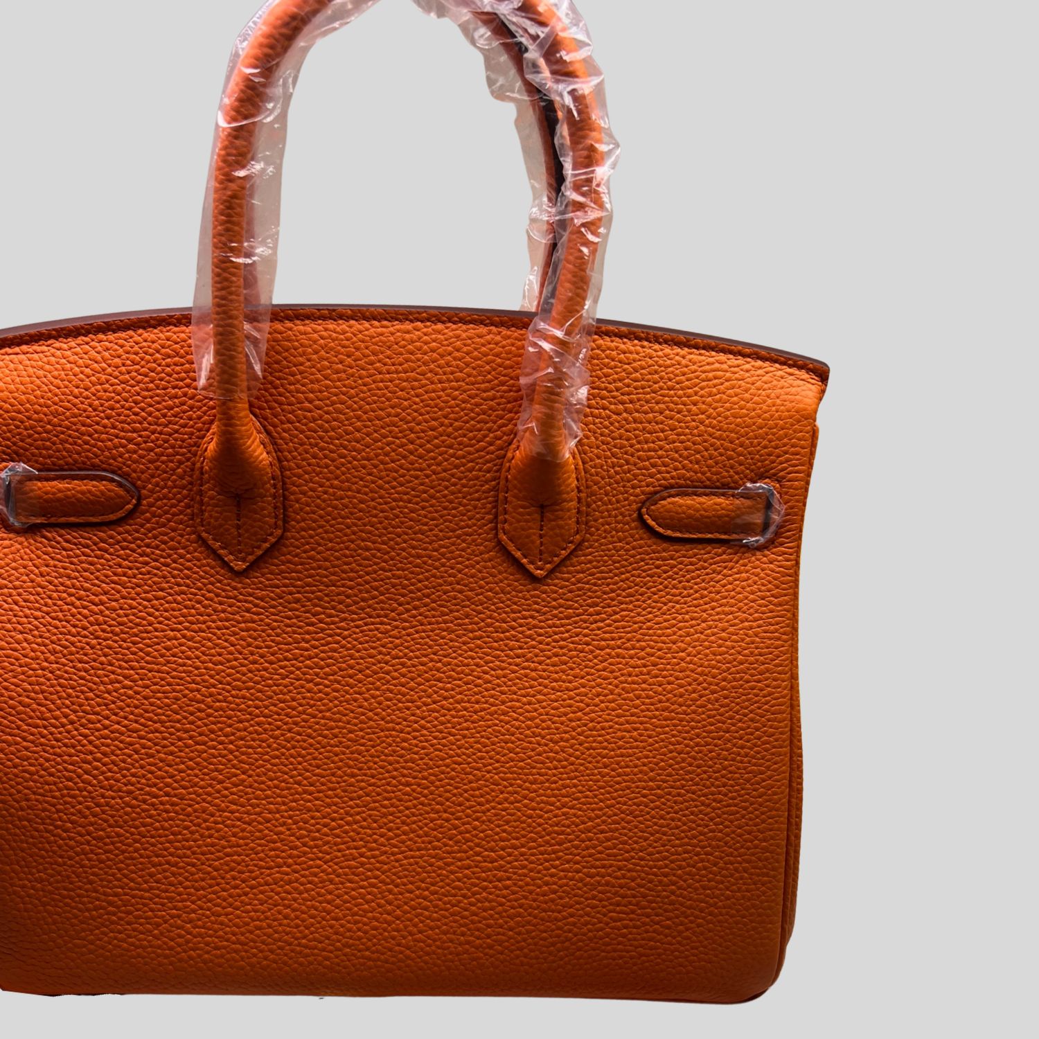 H**me5 Birkin Orange Semi Handstitched With Gold Toned Hardware For Women 30cm/11.8in