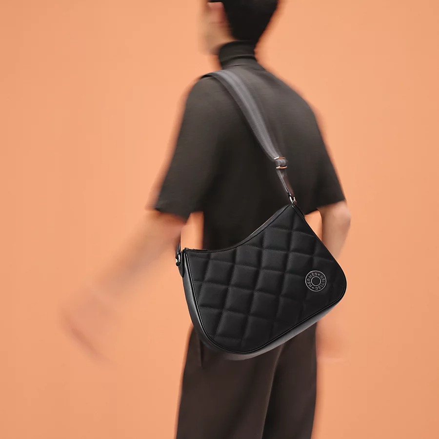 H**me5 Horseback Bag Noir For Men 37cm/14.6in – H085410CKAD