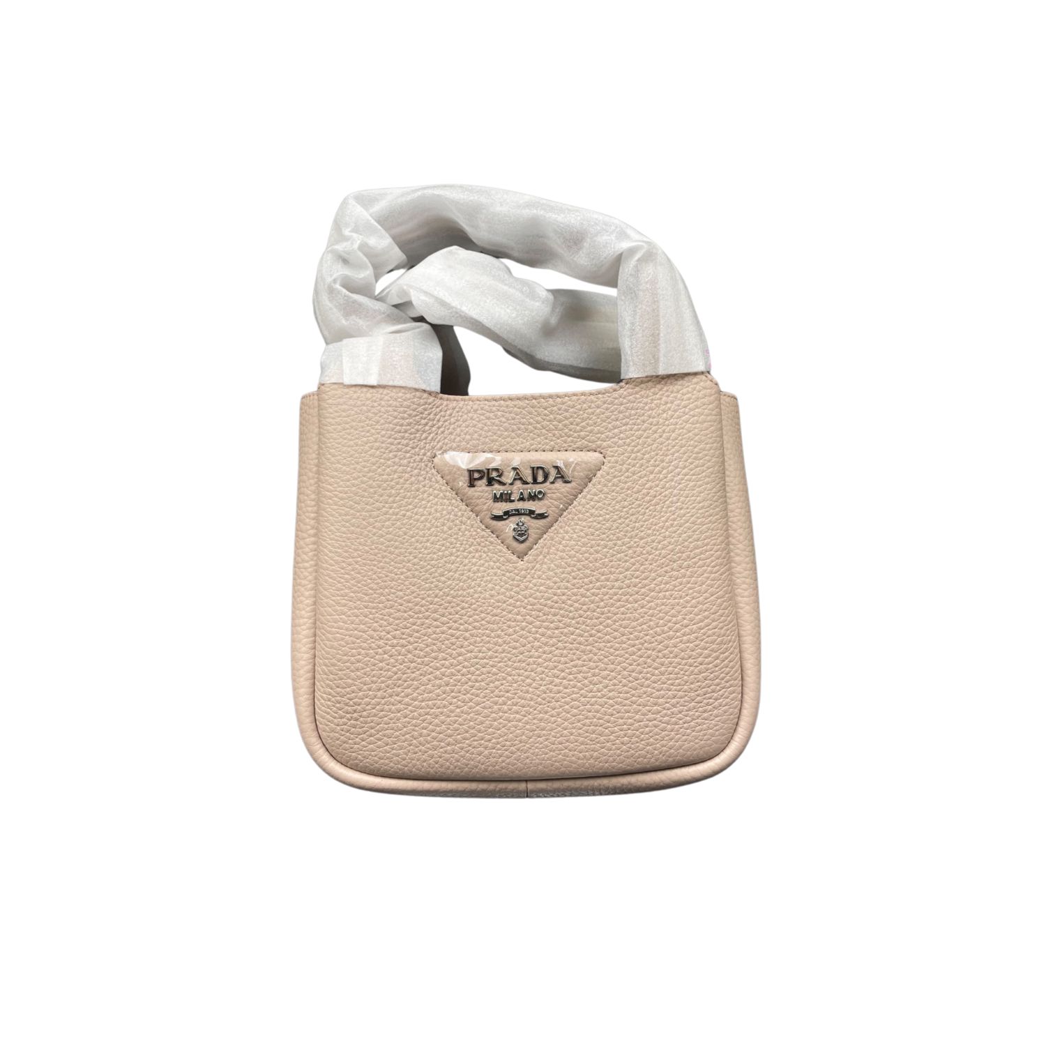 Pra*a Mini Tote Beige For Women, Women’s Bags 7.5in/19cm