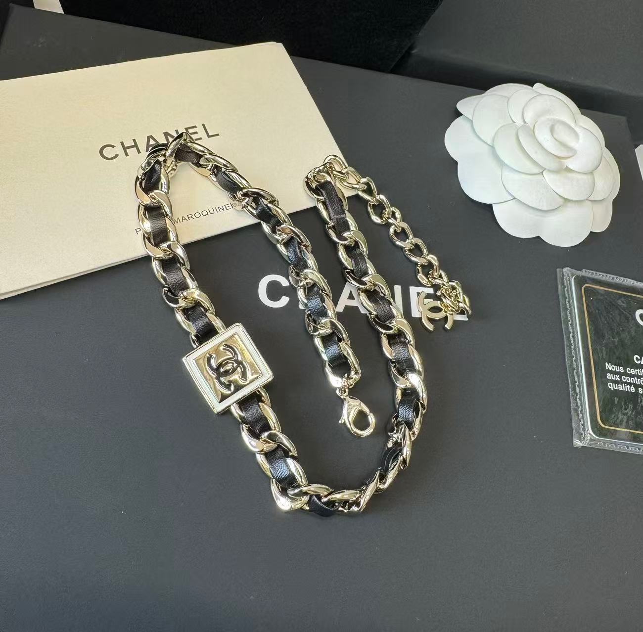 Ch**el Choker Necklaces Black For Women