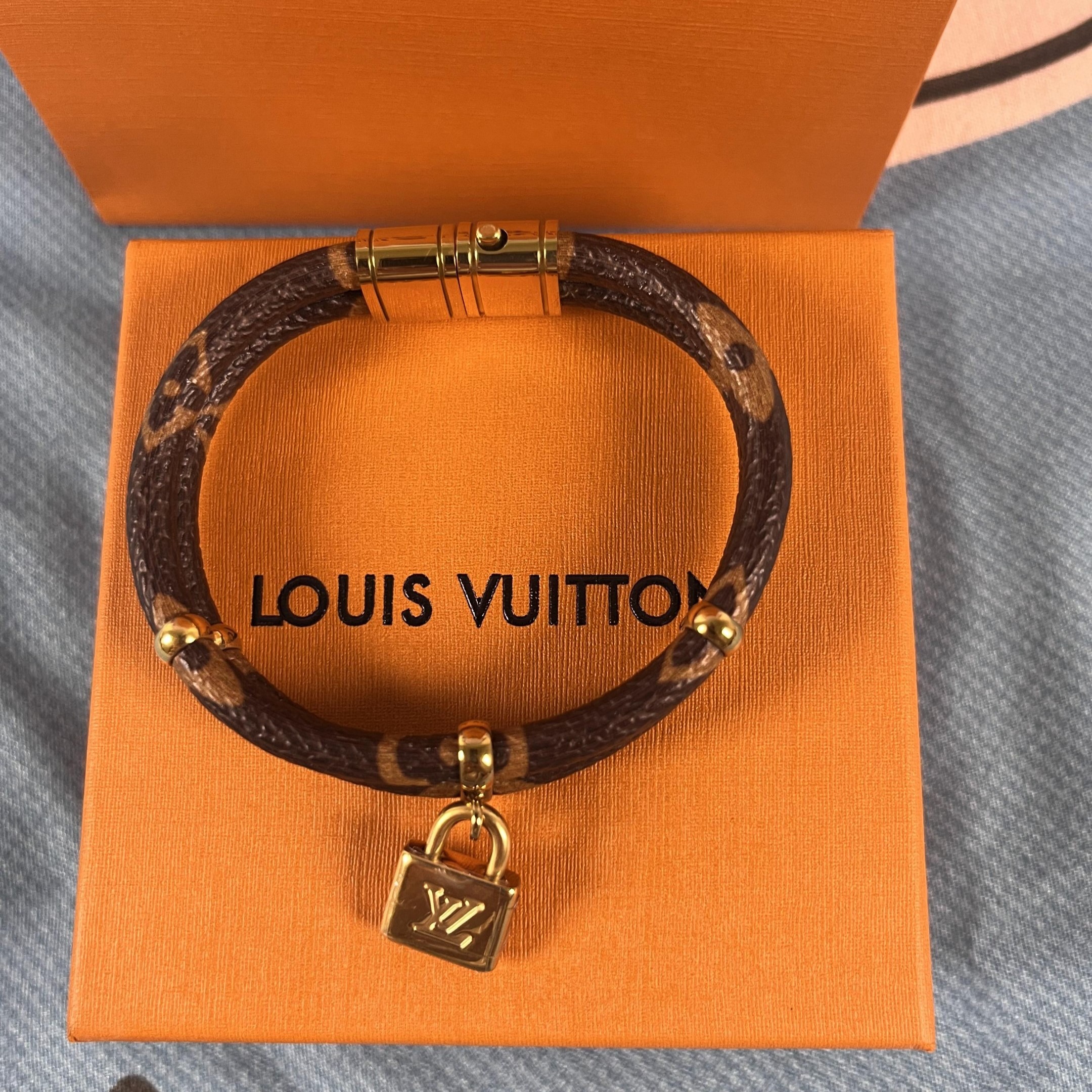 L0vis Vvtt0n Double Bracelet Brown For Women