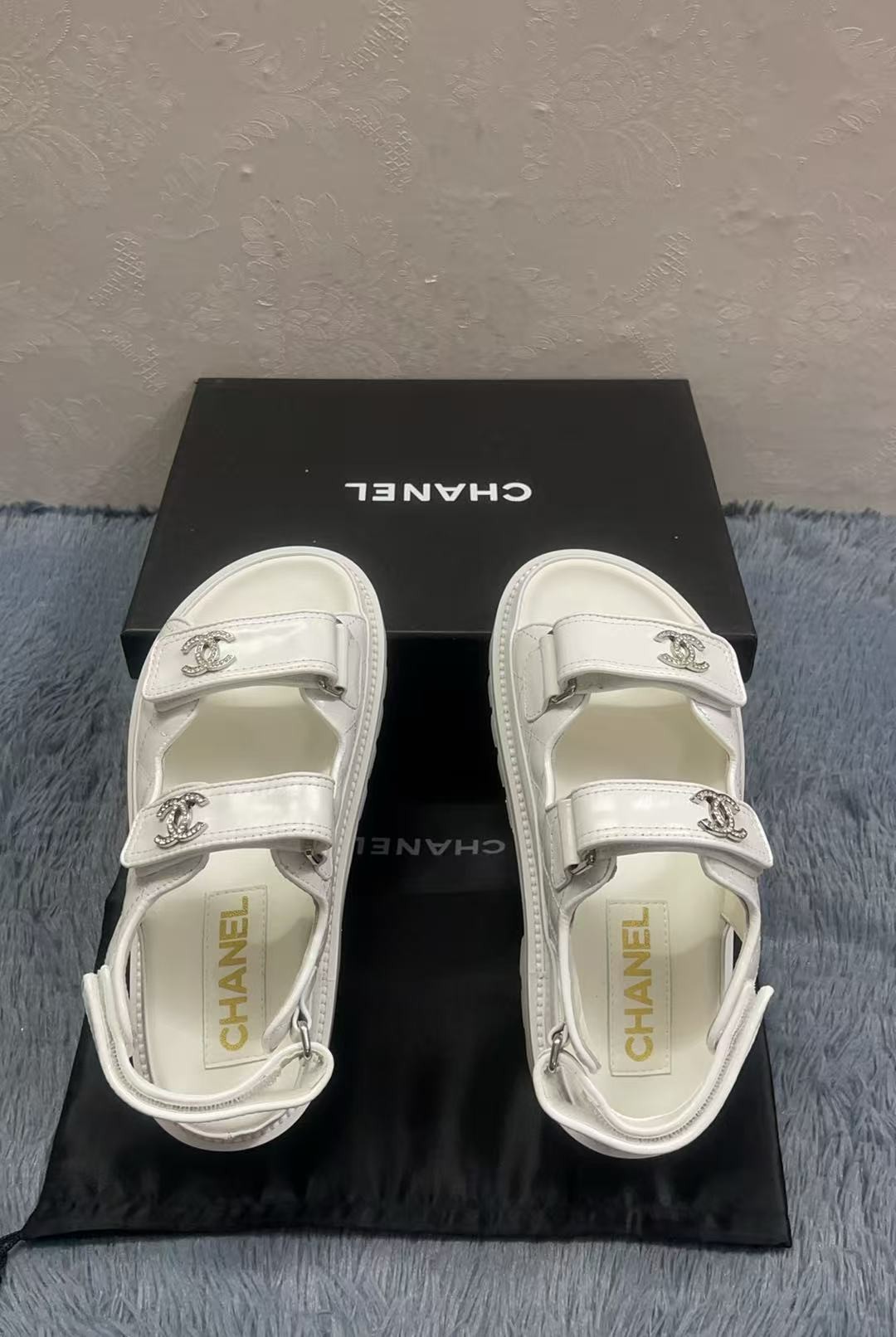 Ch**el Sandals White For Women