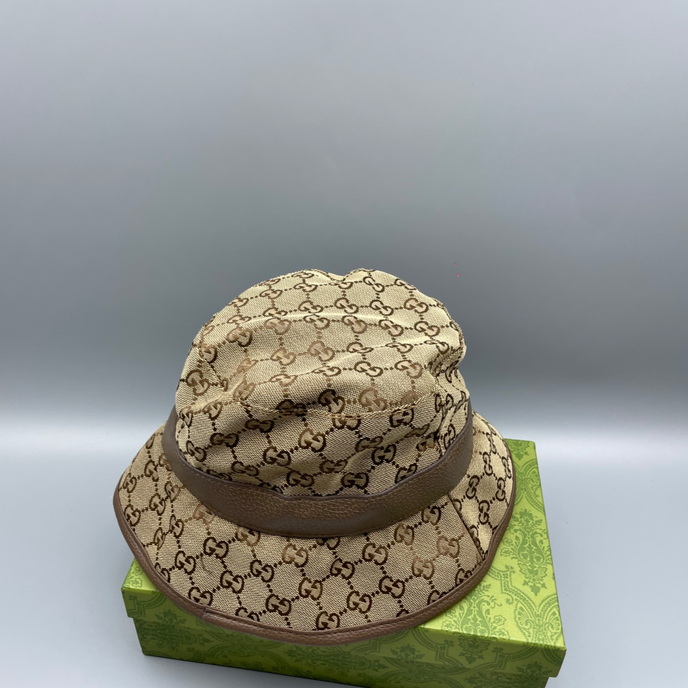Gvc*1 GG Canvas Bucket Hat Brown