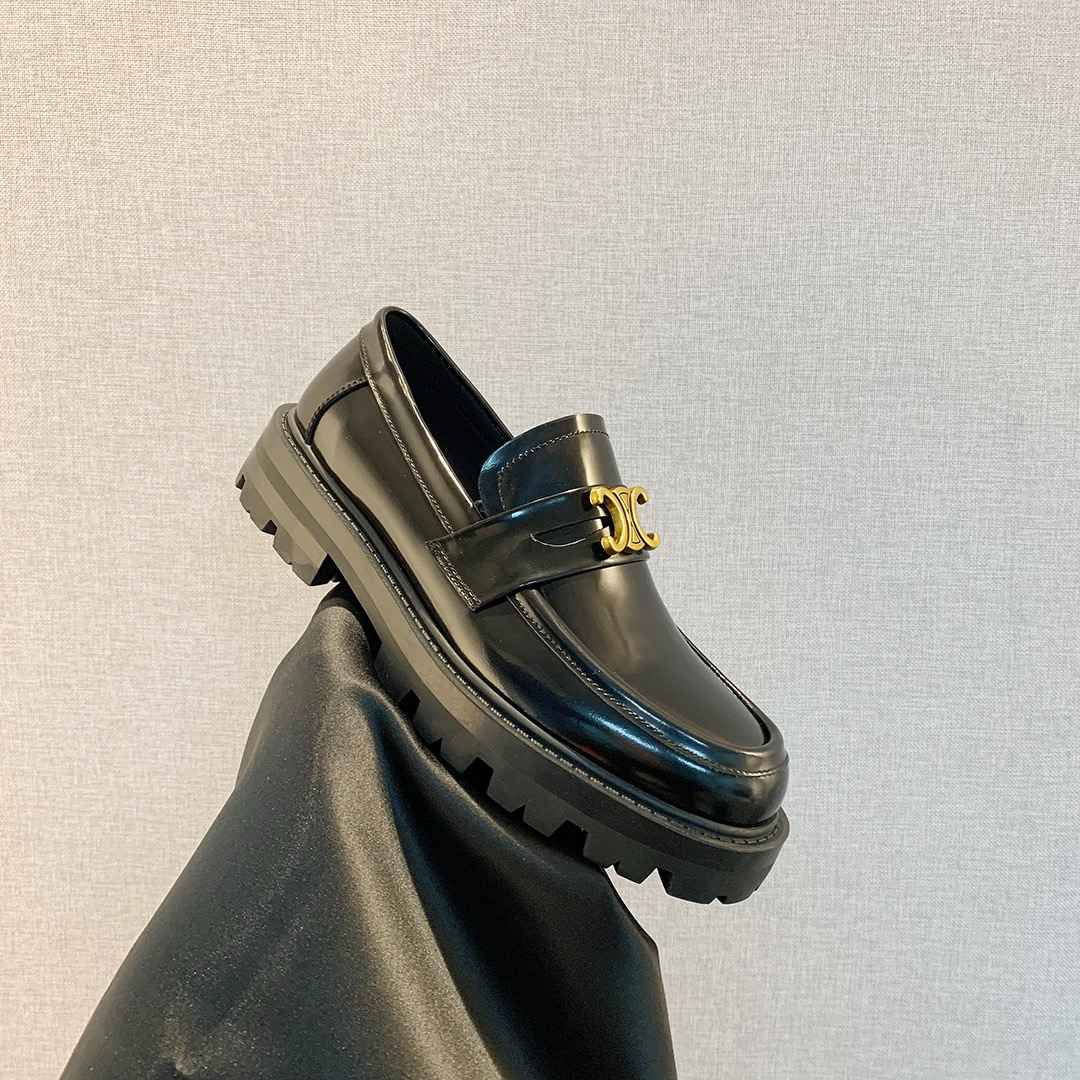 Ce1i*e Bulky Penny Chunky Loafer Black For Women