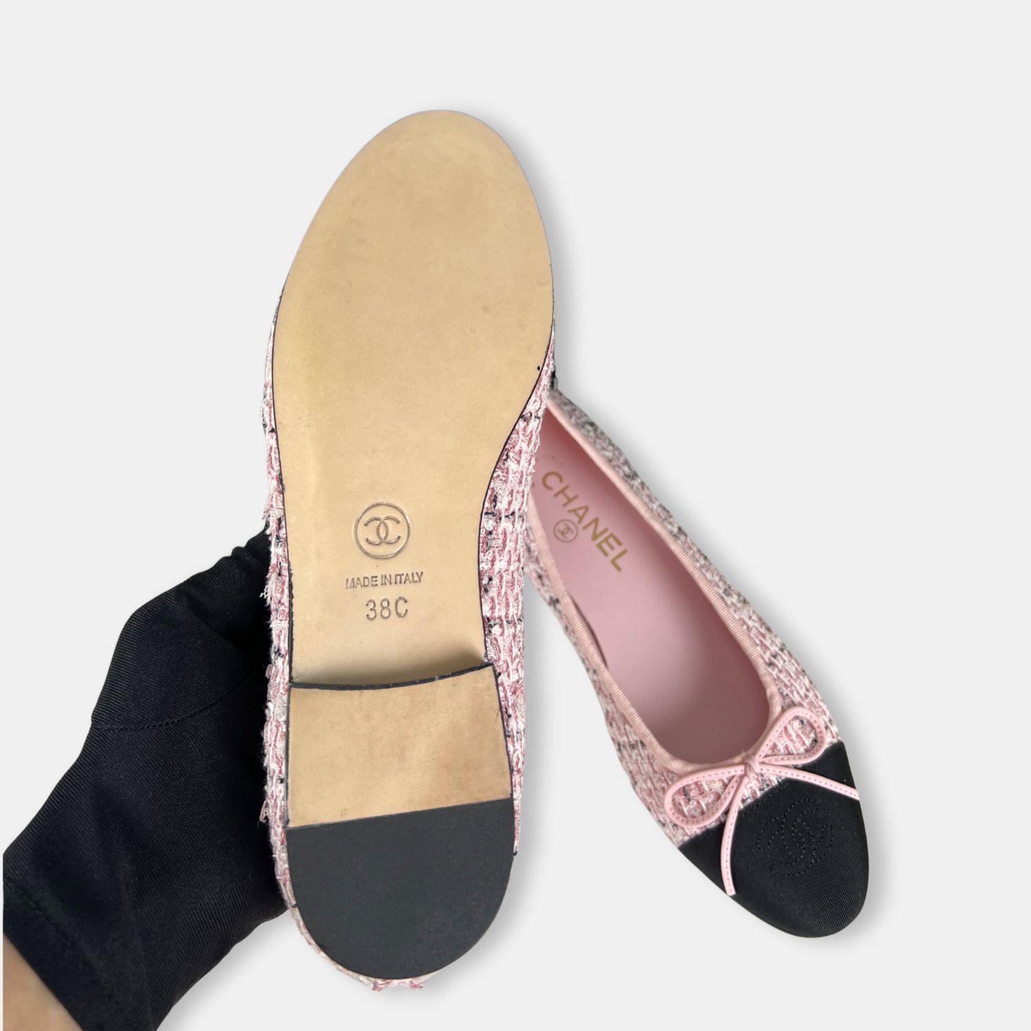 Ch**el Ballet Flats Pink For Women