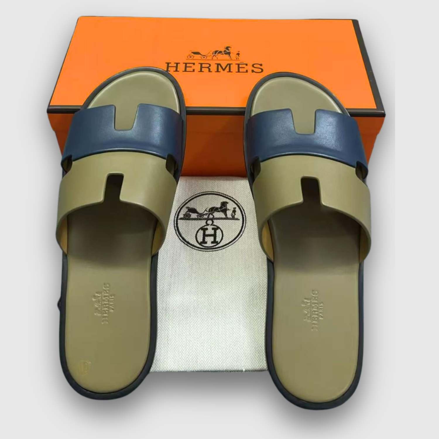 H**me5 Izmir Sandal Green/Indigo For Men H211868ZH61415