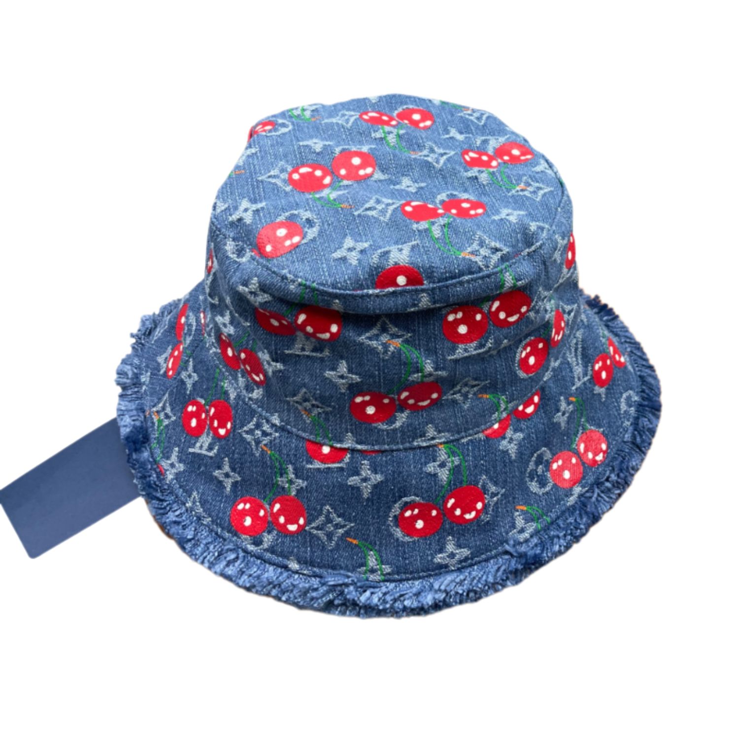 L0vis Vvtt0n LV x TM Denim Cerise Bucket Hat Blue For Women M5032M