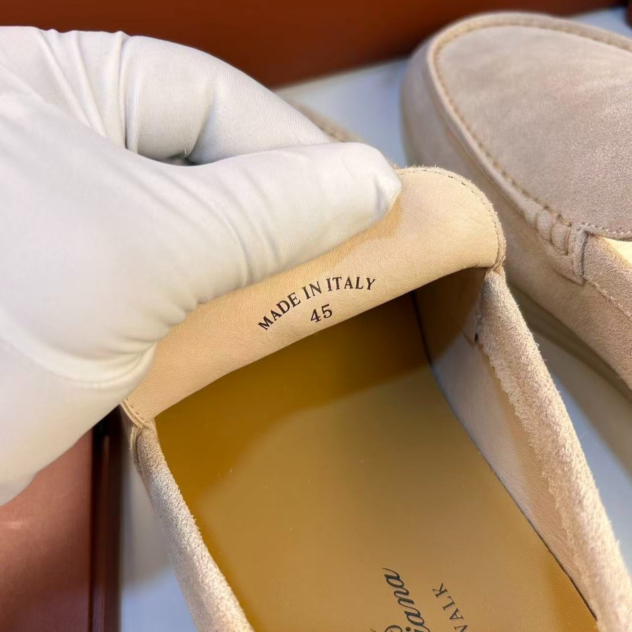 L0r0 P1ana Summer Walk Loafers Beige For Men FAI3276