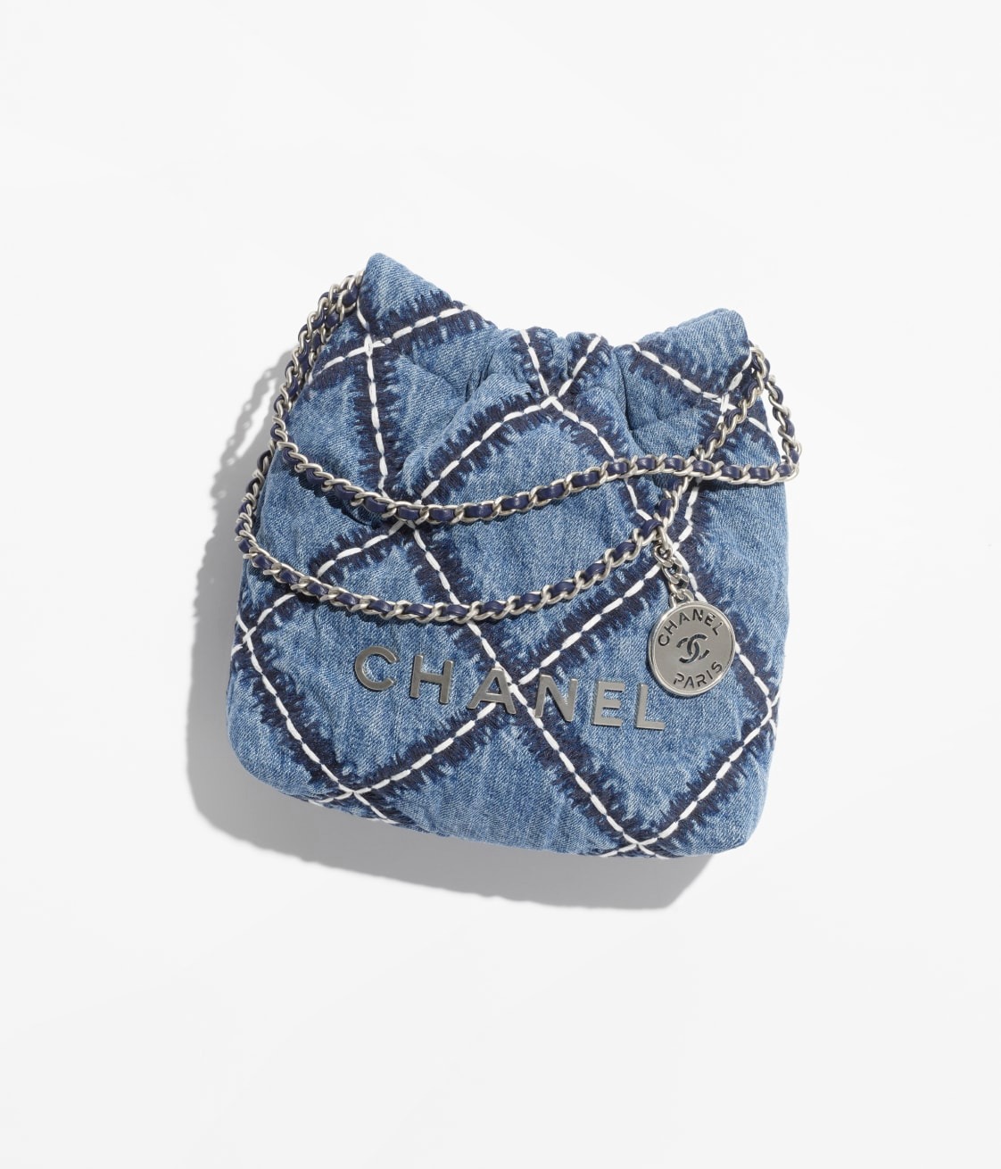 [True-to-ORIGINAL] Ch**el 22 Mini Bag Blue For Women AS3980 B15833 NW287 – 7.8 Inches/20 Cm